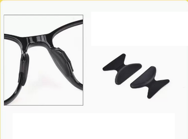 Popular glasses anti-slip nose pads silicone airbag nose pads (specifications: regular M black 5 pairs)