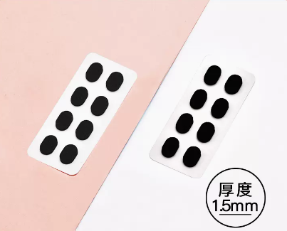 爆款眼鏡鼻墊鼻托貼片防壓痕軟海綿防滑防脫(規格：黑色厚款64對【推薦400度以上】)