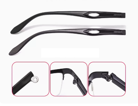 A pair of new glasses temple accessories (specifications: 1.2mm outer teeth 6mm wide (screwdriver + screws included))