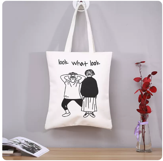 New fresh and artistic small square bag (white duo)