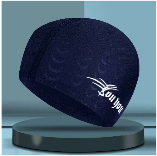 New men's spandex swimming cap (blue)