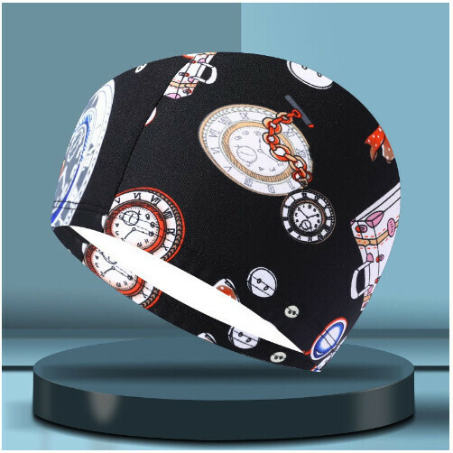 New men's spandex swimming cap (black TP06)