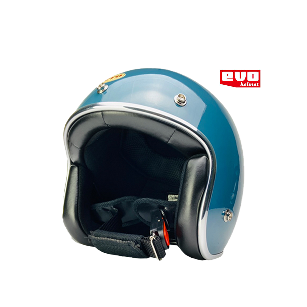 EVO 精裝銀邊 復古帽 鴨母藍