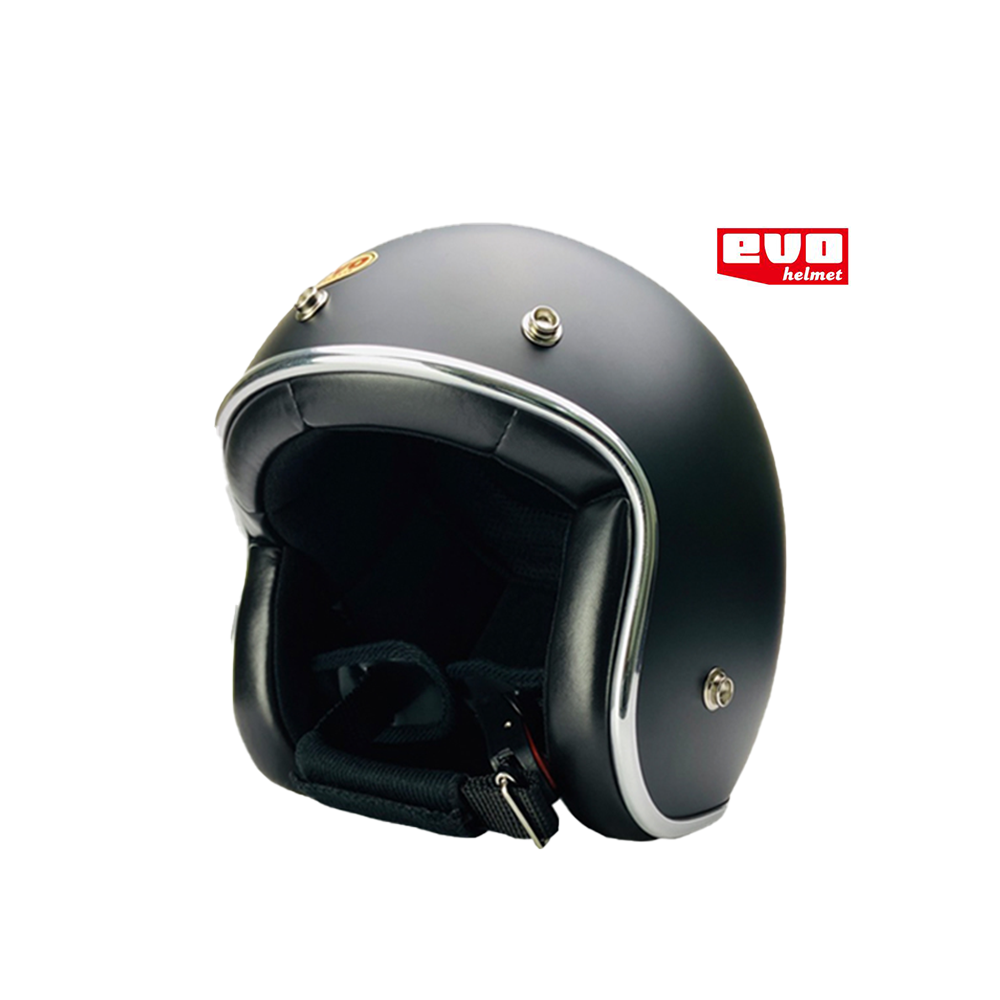 EVO 精裝銀邊 復古帽 消光黑