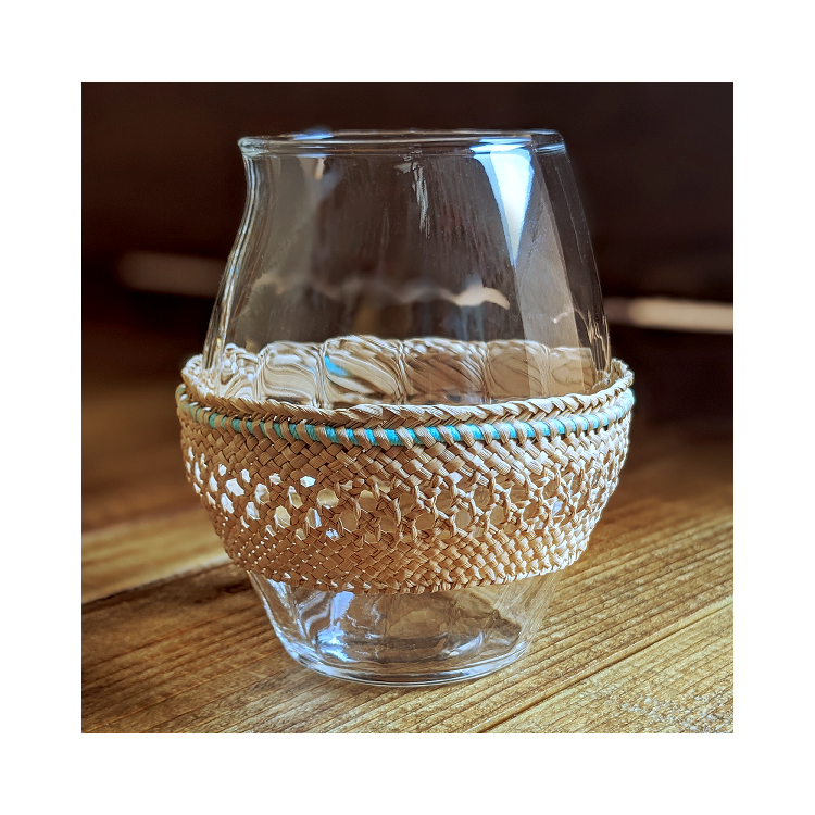 傳統工藝‧藺草杯套（單入）－【世界風味品鑑杯 Asymmetry Cup】專用