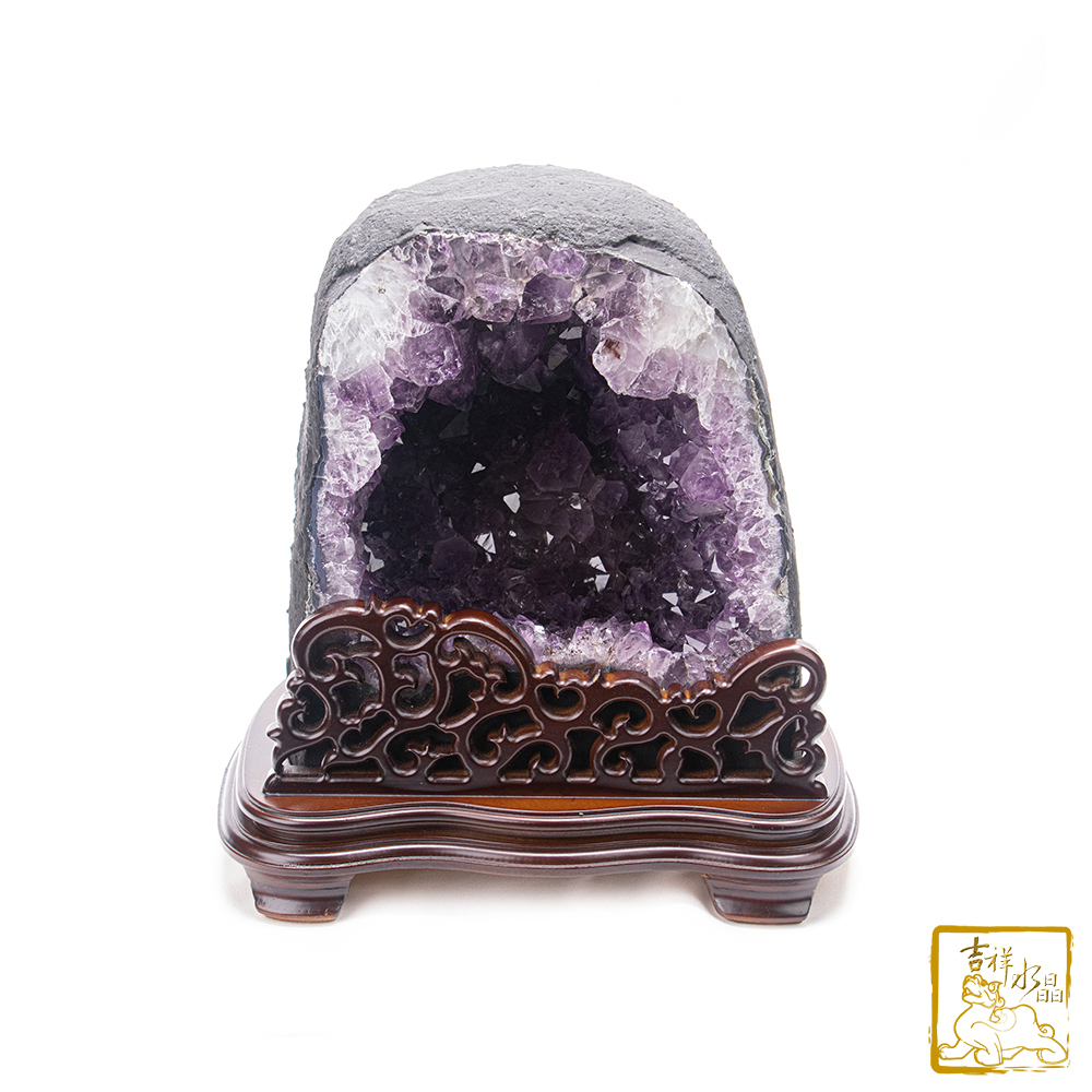 巴西紫水晶洞 15.8kg 聚錢水