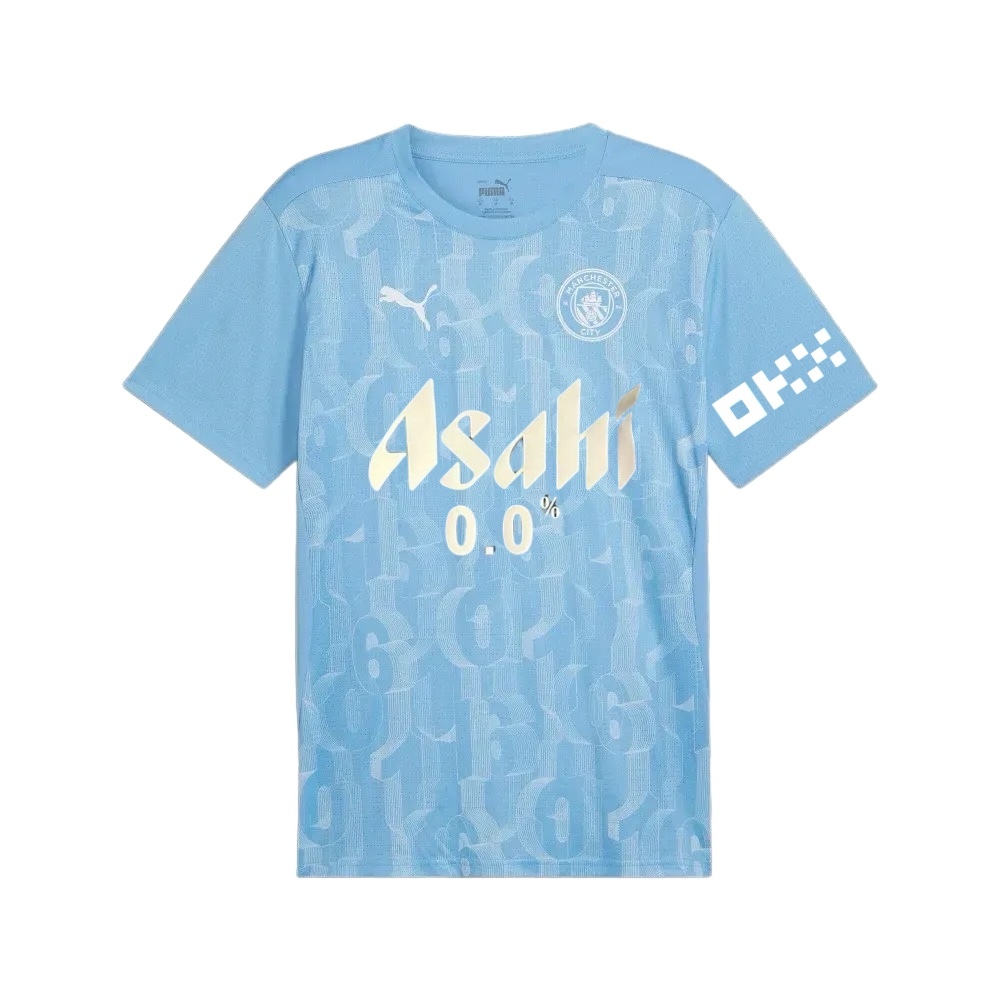 2024 Manchester City Pre Match Shirt with Sponsor