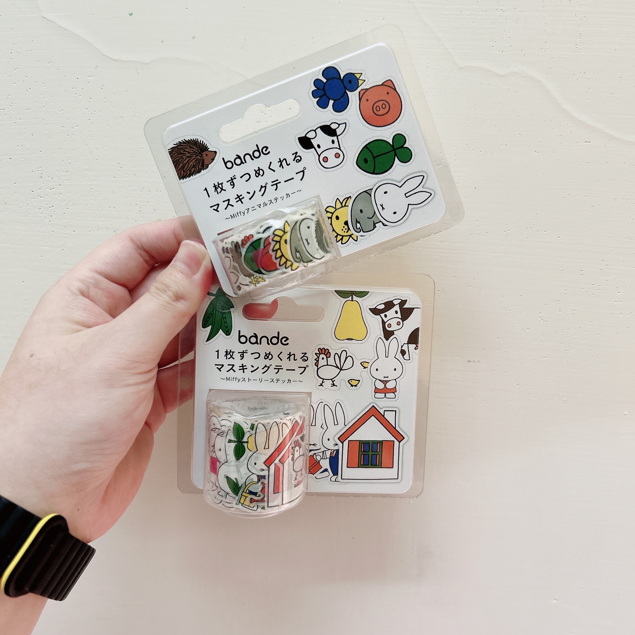 Bande 片狀紙膠帶 米菲兔 和紙材質