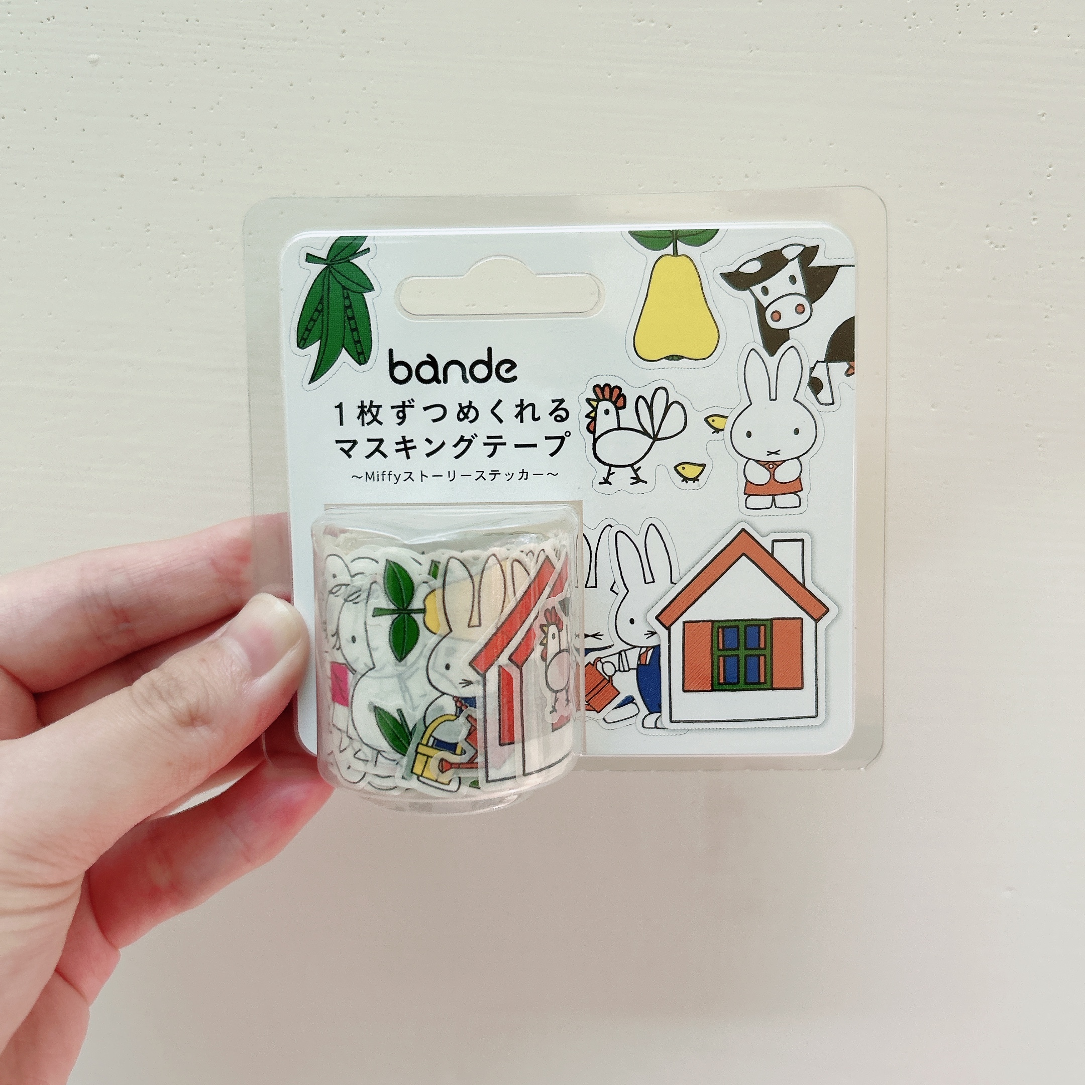 Bande 片狀紙膠帶 米菲兔 和紙材質