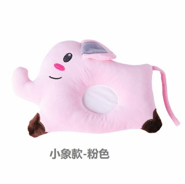 Hot recommended baby pillow cartoon baby shaped pillow (pink elephant) (size: 26cm*32cm)