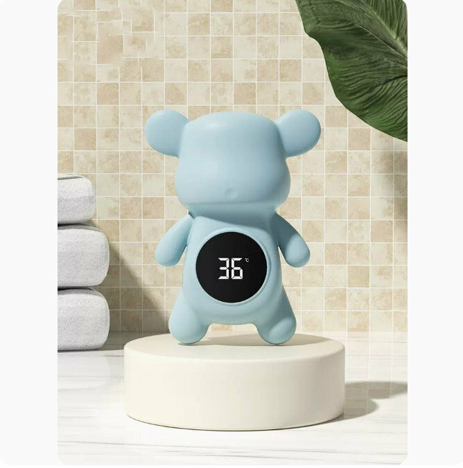 Hot Push Water Thermometer (Little Bear-Sky Blue)