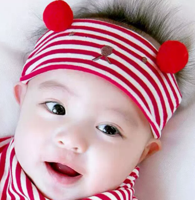 Hot selling baby summer thin topless door hat (24 stripes red) (size: one size fits all (suitable for head size 36-44cm) (applicable age: 0-8 months)