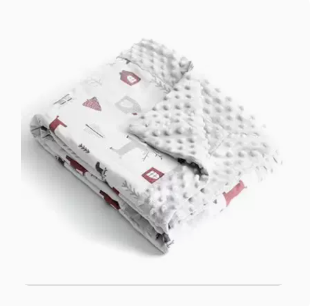 Hot selling baby beanie blanket, children's blanket, small quilt, baby blanket (red Nordic Kanglu)