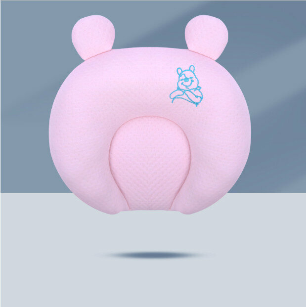 Hot selling baby pillow, anti-eccentric head shaping pillow (pink (pearl cotton) detachable, size 28*26)