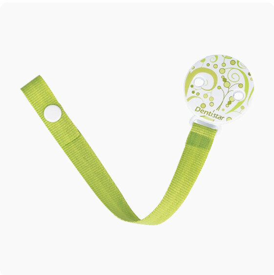 Popular pacifier anti-lost clip [round safety pacifier clip - light green] [specifications: 3.8*25.5cm]