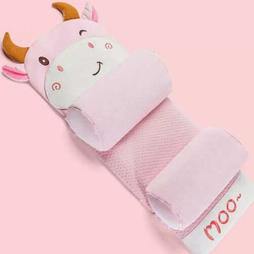 Popular baby pillow buckwheat shaped pillow (pink cow pillow [suitable for 0-3 years old])
