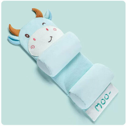 Popular baby pillow buckwheat shaped pillow (green cow pillow [suitable for 0-3 years old])