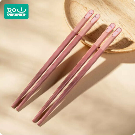 新款（2雙裝）大童筷子（粉小豬-適用3-12歲）