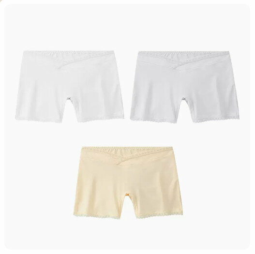 熱賣（3條）中晚期抗菌孕產婦打底褲內褲【白色+淺灰+淺杏】（尺碼：M-2XL碼）(下單後請聯絡客服確認發貨尺碼)