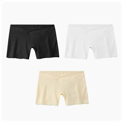 熱賣（3條）中晚期抗菌孕產婦打底褲內褲【黑色+白色+淺杏】（尺碼：M-2XL碼）(下單後請聯絡客服確認發貨尺碼)