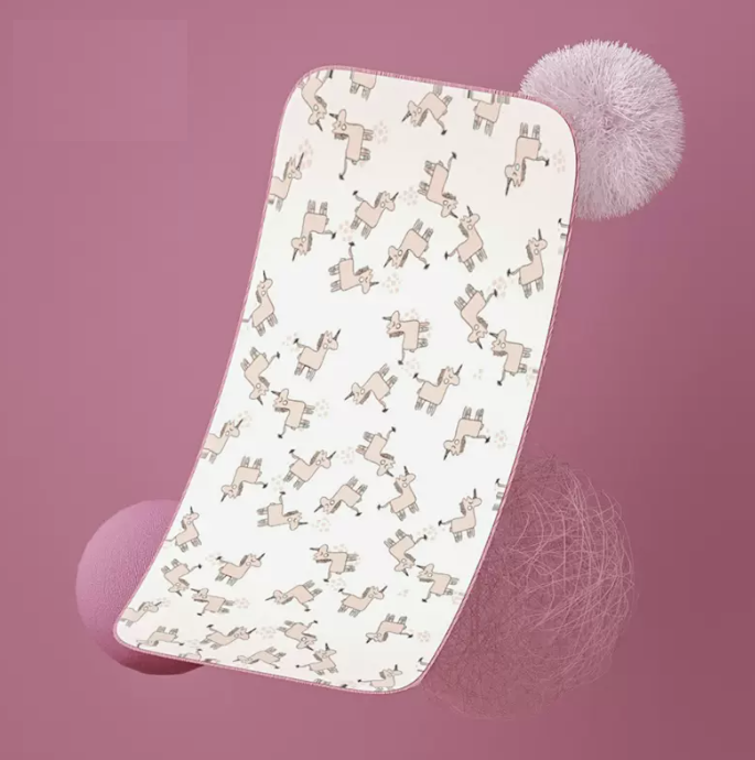 Hot selling baby ice silk mat (antibacterial and anti-mite [mat] Unicorn) 100cm×56cm