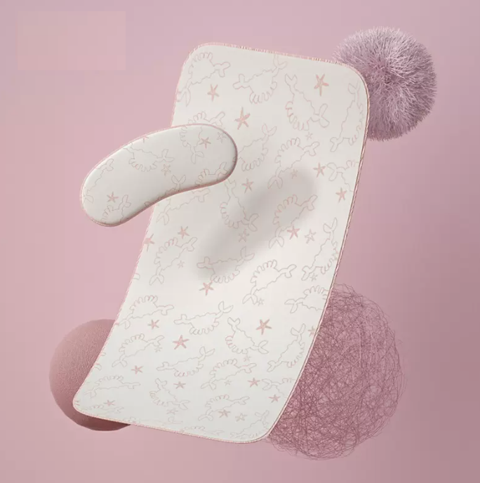 Hot selling baby ice silk mat (antibacterial and anti-mite [mat + pillowcase] crab) 100cm×56cm