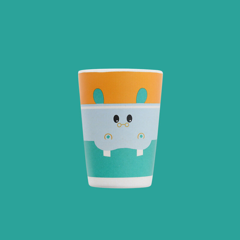 Hot selling baby drinking cup (01 orange hippopotamus cup)