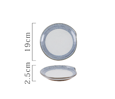 Hot recommended household tableware (tadpole flat plate-SFH069)