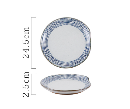 Hot recommended household tableware (tadpole flat plate-SFH070)
