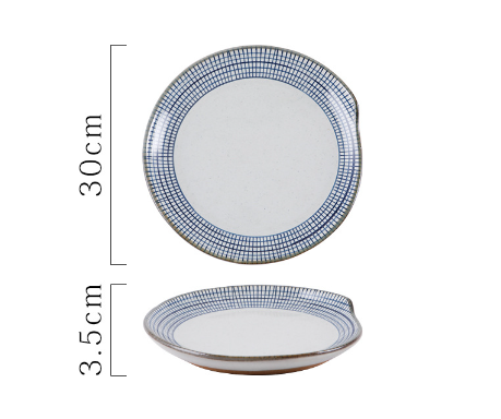 Hot recommended household tableware (tadpole flat plate-SFH071)