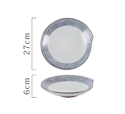 Hot recommended household tableware (tadpole plate-SFH056)
