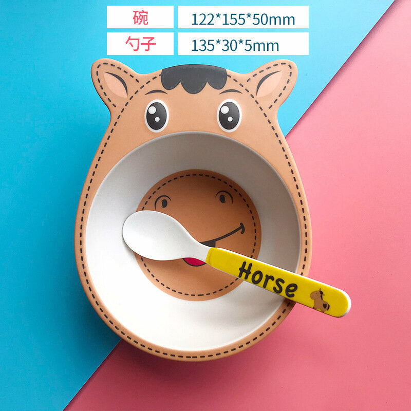 熱推寶寶餐碗套裝(037小馬碗勺)