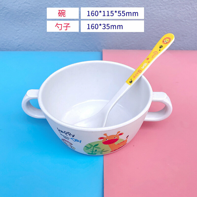 爆款寶寶餐碗套裝(D1809梅花鹿碗+勺)
