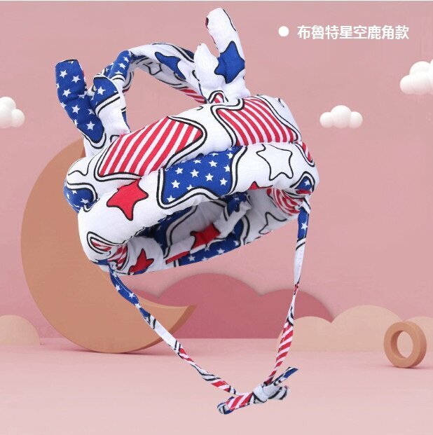 爆款嬰兒防摔護頭帽（布魯特星空鹿角款）（尺寸： 70*10*2.5CM）