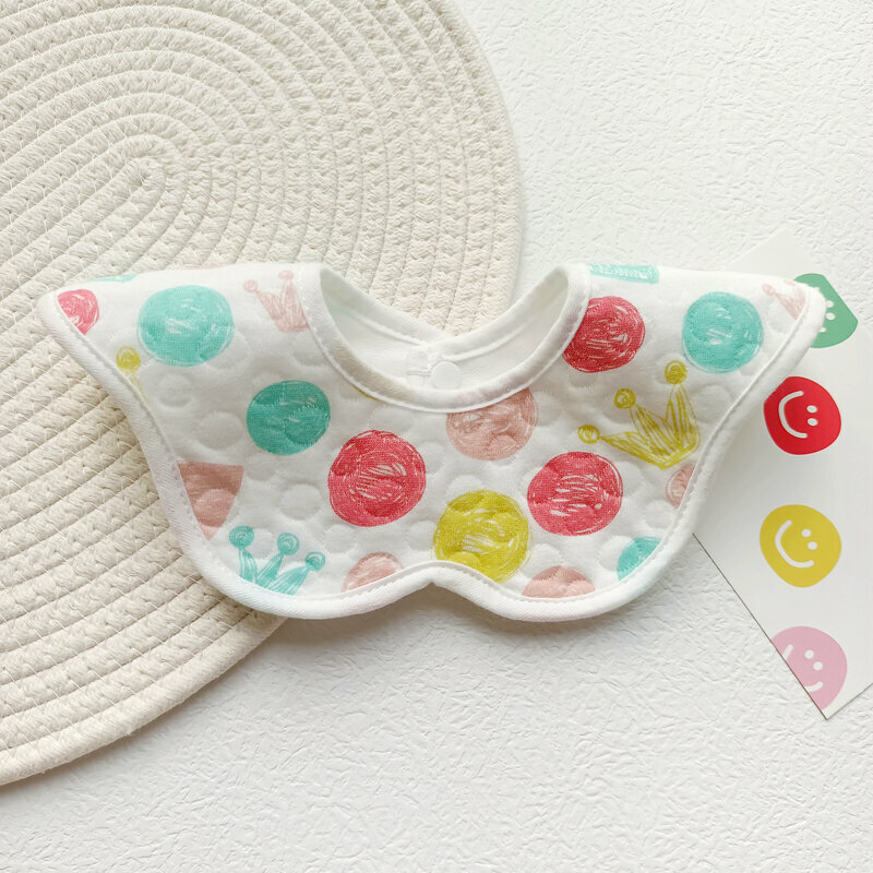 New baby cotton saliva wipes (Love Crown 1 pack, waterproof)