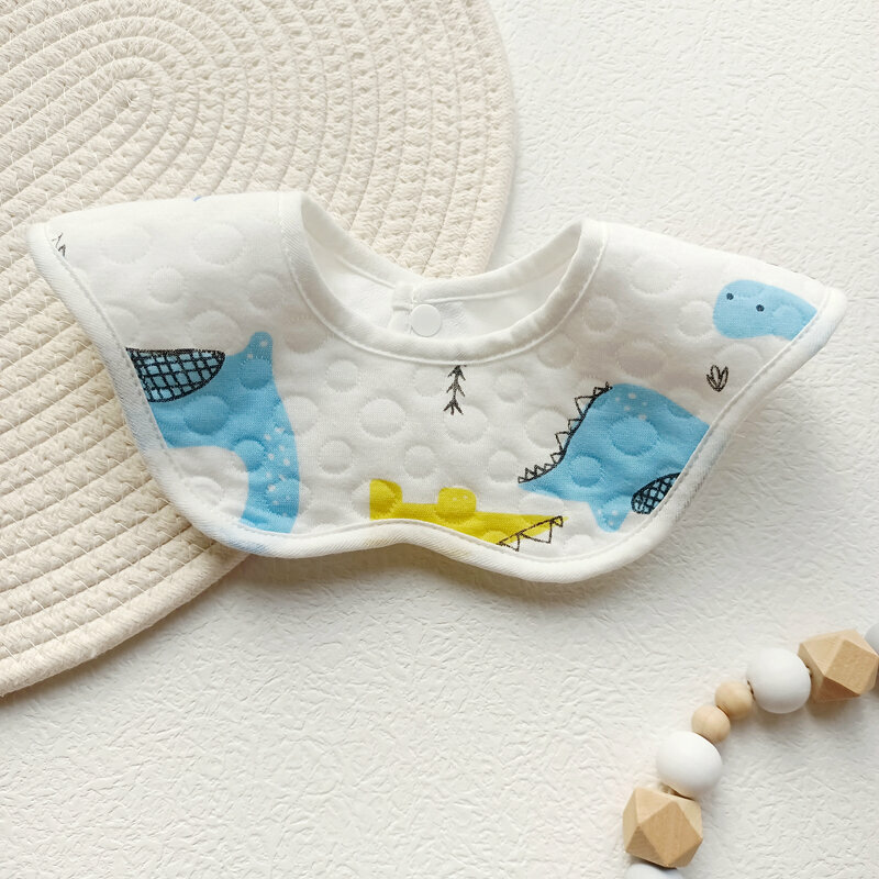 New baby cotton saliva wipes (dinosaur 1 pack, waterproof)