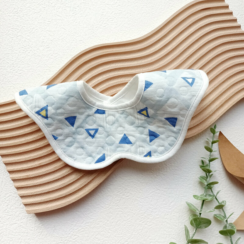 New baby cotton saliva wipes (geometric 1 pack, waterproof)