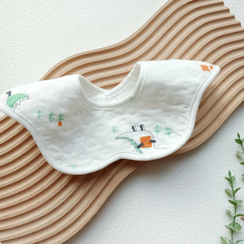 New baby pure cotton saliva wipes (Xiaocao Dinosaur 1 pack, waterproof model)
