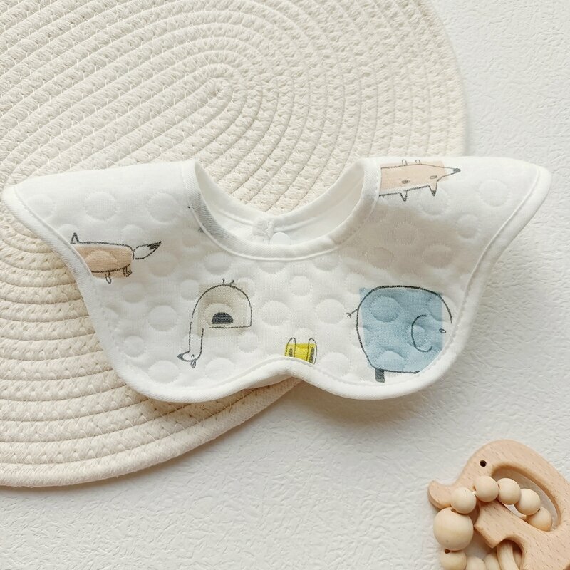 New baby pure cotton saliva wipes (Zoo 1 pack, waterproof)