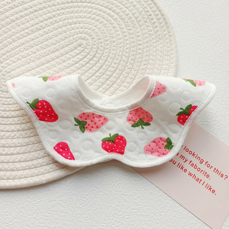 New baby pure cotton saliva wipes (strawberry 1 pack, waterproof)