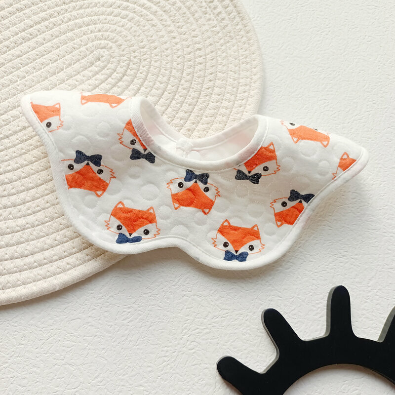 New baby pure cotton saliva wipes (Fox 1 pack, waterproof model)