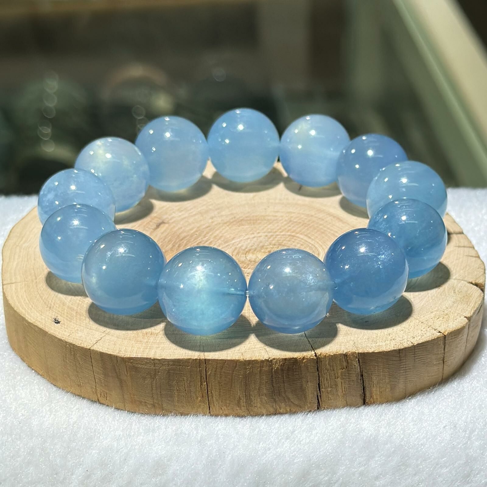 大m💫海藍寶手串 17 mm +/-