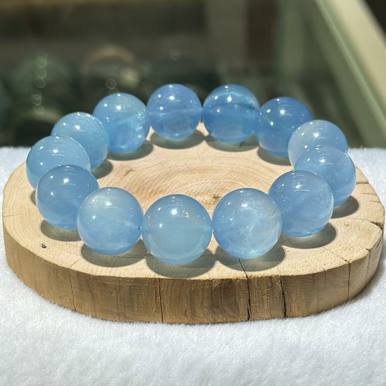 大m💫海藍寶手串 17 mm +/-