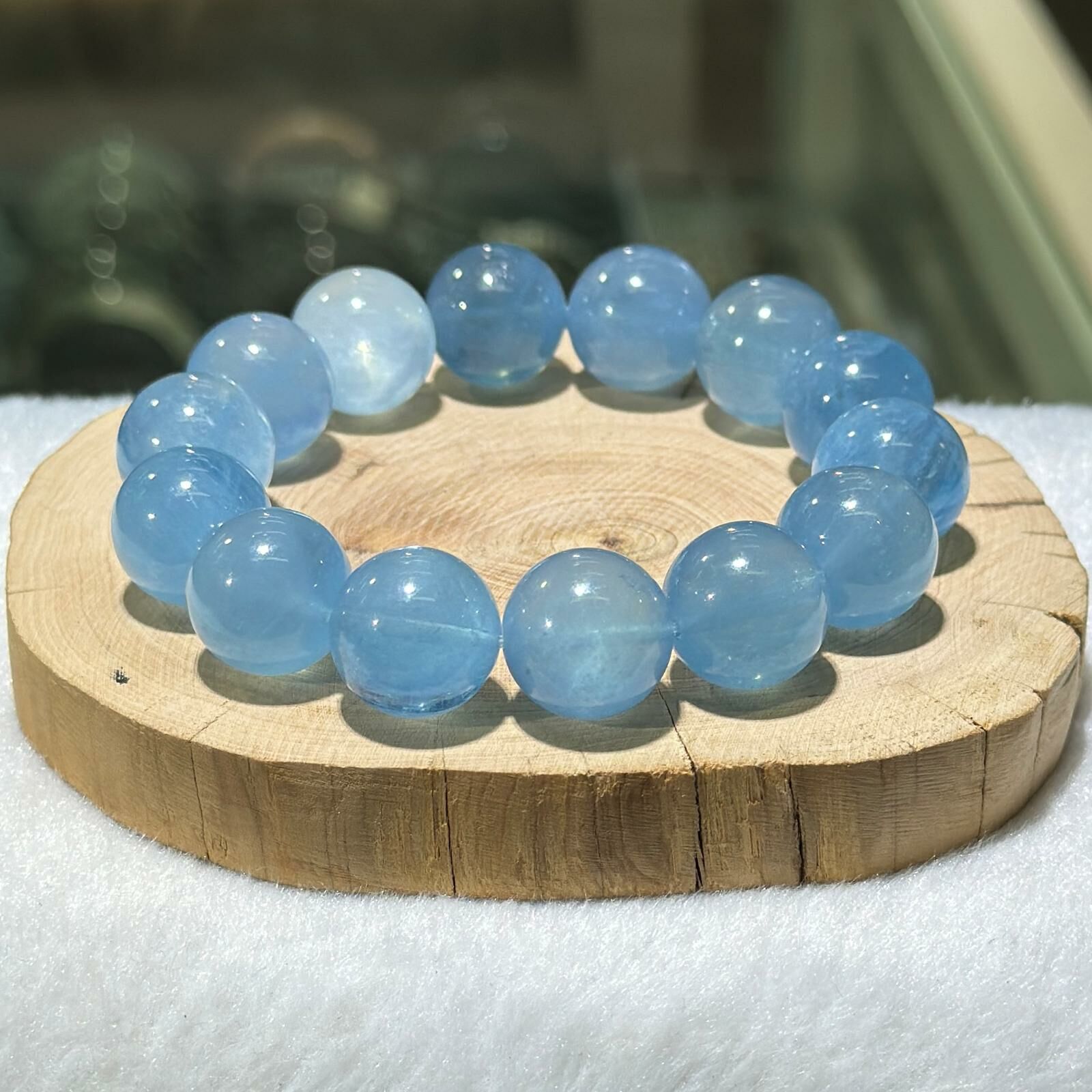 大m💫海藍寶手串 15 mm +/-
