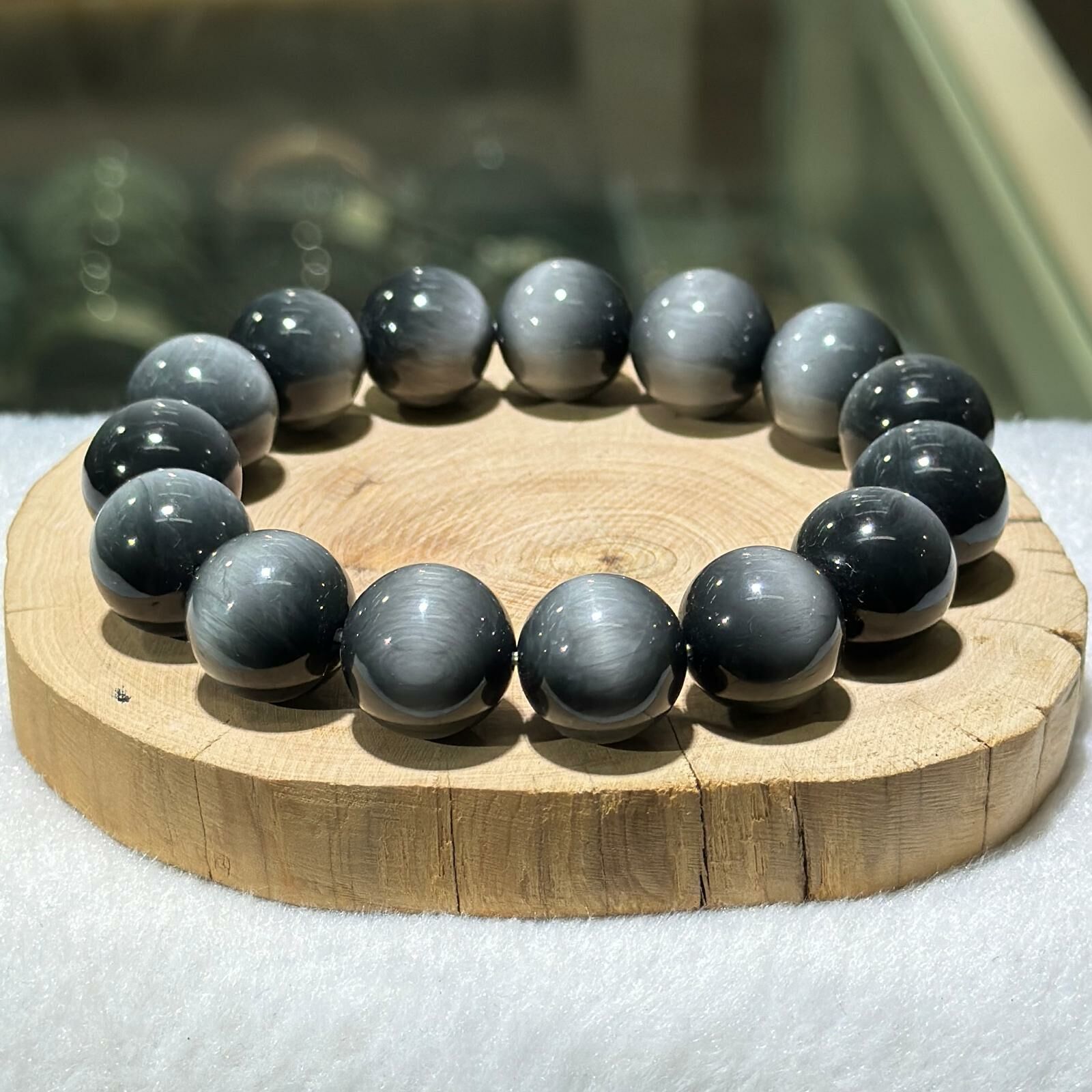 大m 高品💫鷹眼石手串 15.5 mm +/-