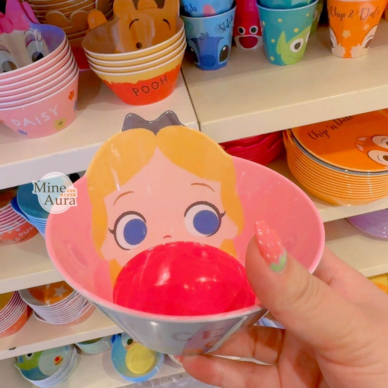 愛麗絲 Alice 兒童 餐具 造型碗/叉子/湯匙 愛麗絲夢遊仙境 Alice in Wonderland -香港迪士尼樂園