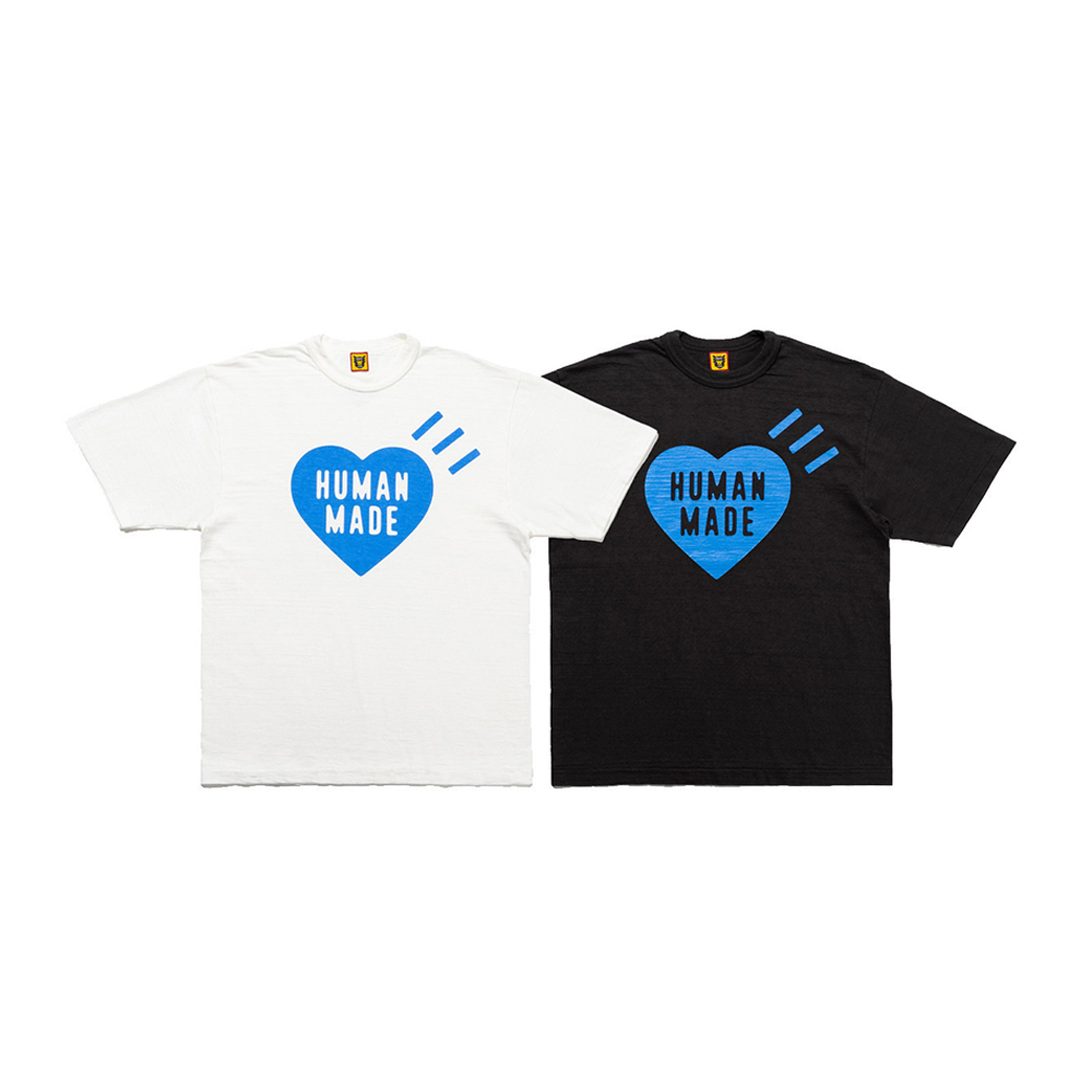 Human Made Heart T-Shirt 白藍 / 黑藍外苑限定 HM26TE019-BK HM26TE019-WT