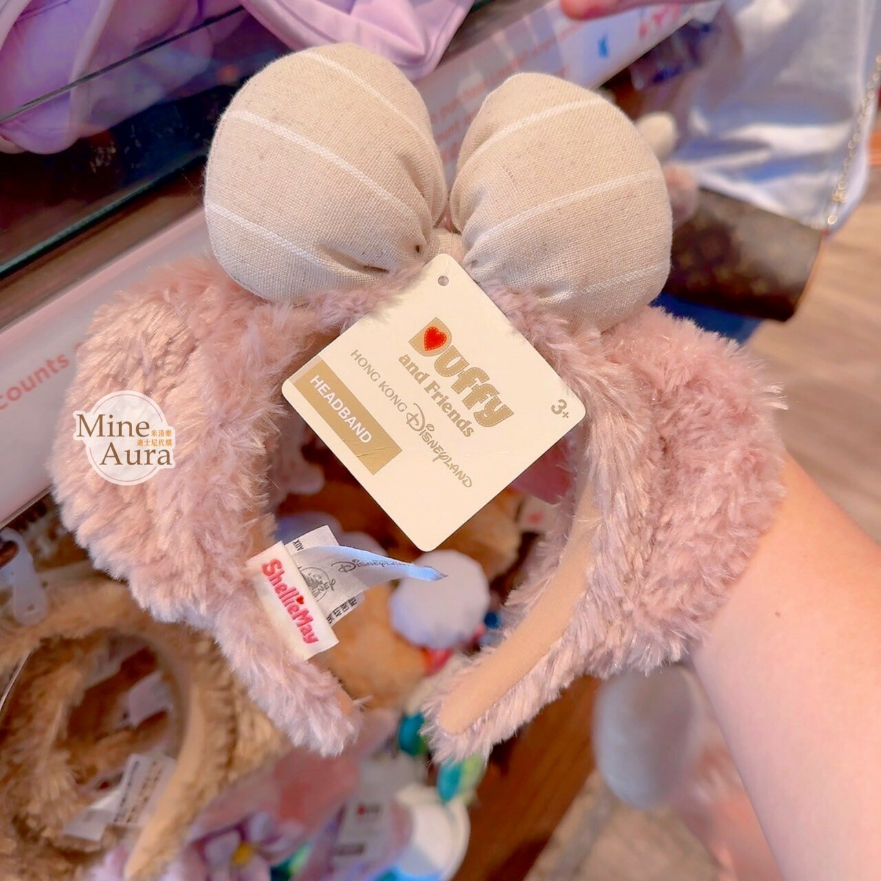雪莉玫 ShellieMay 立體耳朵 絨毛 造型 髮圈 髮箍 -香港迪士尼樂園