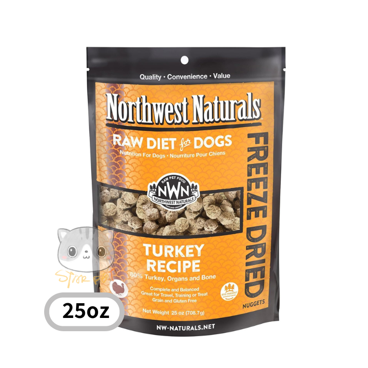 NWN-Northwest Naturals - Freeze Dried Diets for Dogs Turkey Recipe 708.7g (25oz)