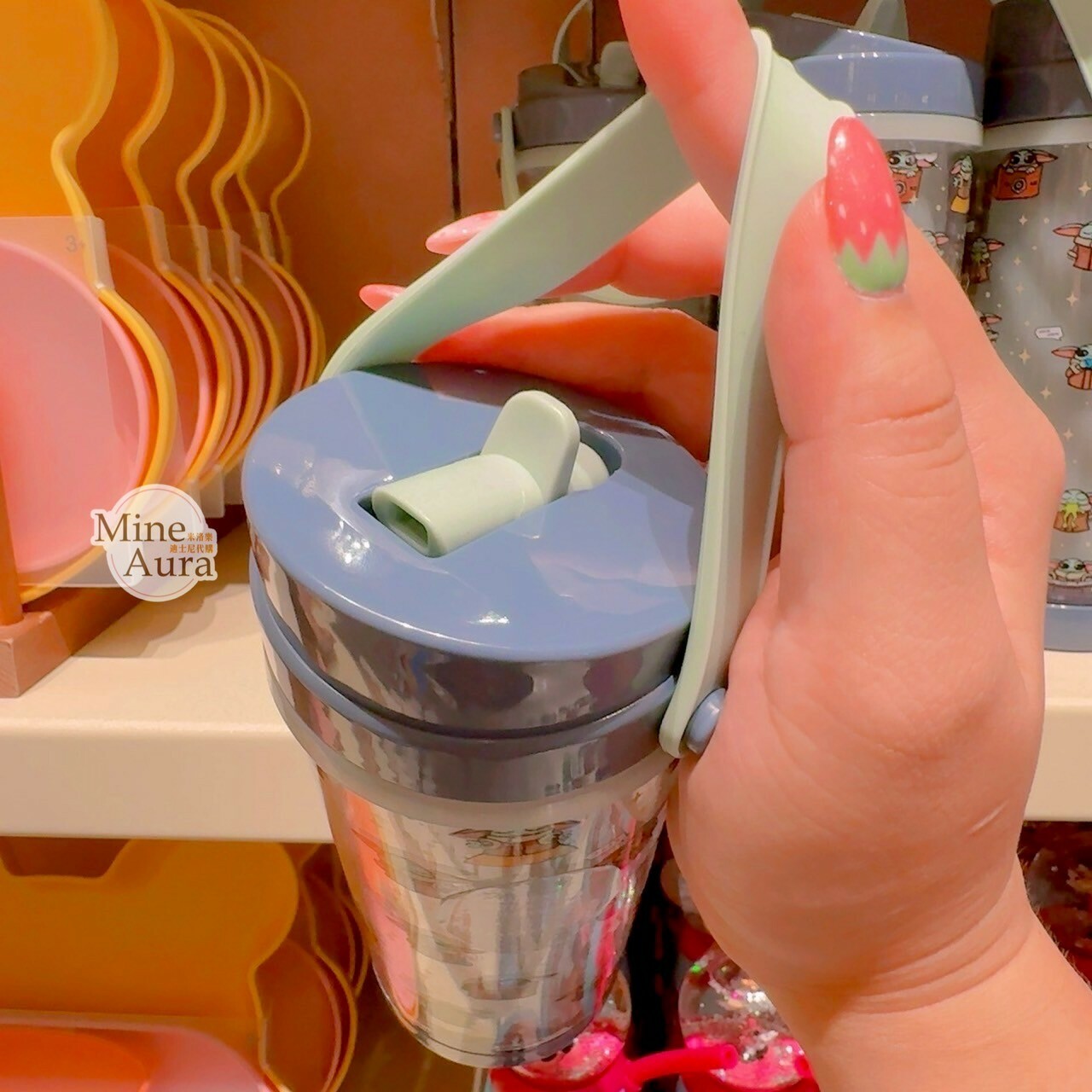 Q版 尤達 Yoda 滿版圖案 變色設計 手提 水壺 星際大戰 Star Wars -香港迪士尼樂園